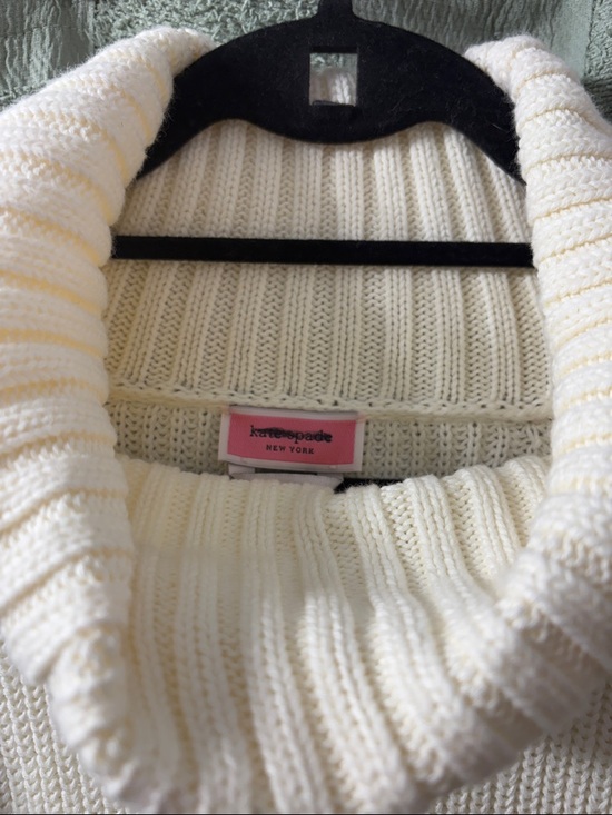 kate spade Dresses & Skirts - kate spade Ivory Ribbed Cowl Neck Sweater dress